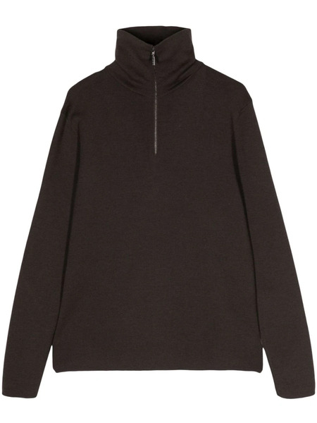  Cruciani Roll-neck Wool Jumper - Brown 