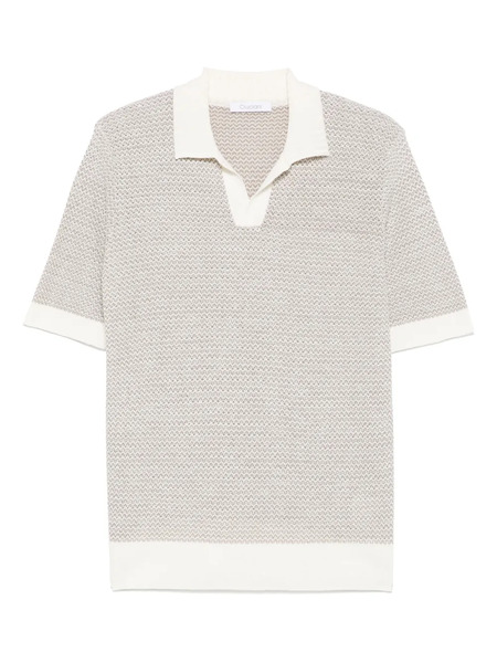  Cruciani Textured-knit T-shirt - Neutrals 