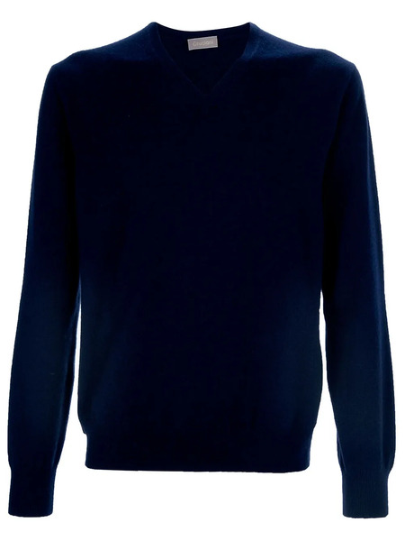  Cruciani V-neck Jumper - Blue 