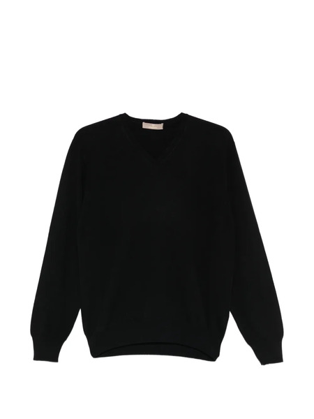  Cruciani V-neck Sweater - Black 