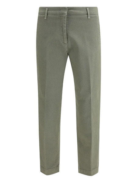  Cruna Daizy Flat-front Barrel Trousers - Green 
