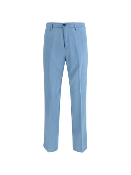  Cruna Flat Front Trousers - Blue 