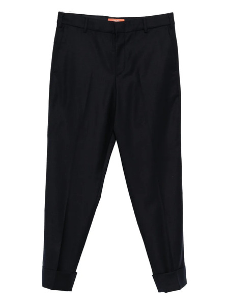  Cruna Folded-hem Pants - Blue 
