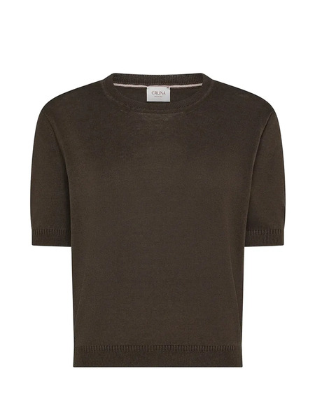  Cruna Short-sleeve Top - Brown 