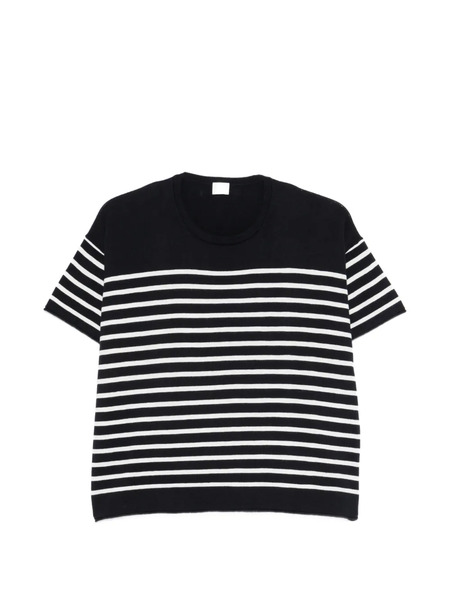  C.t.plage Striped Short-sleeved Sweater - Blue 