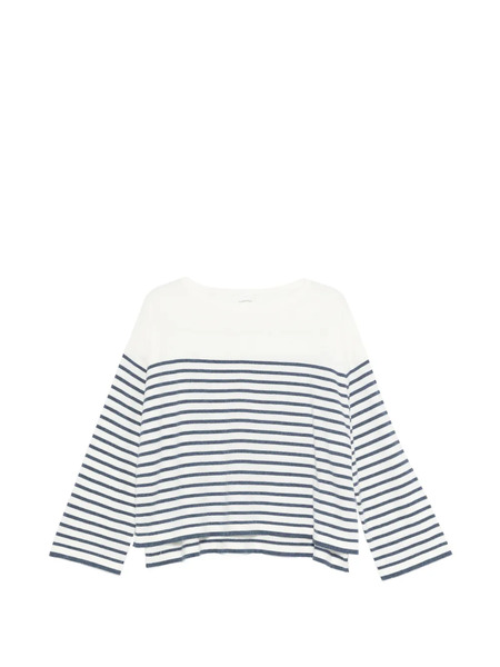  C.t.plage Striped Sweater - White 