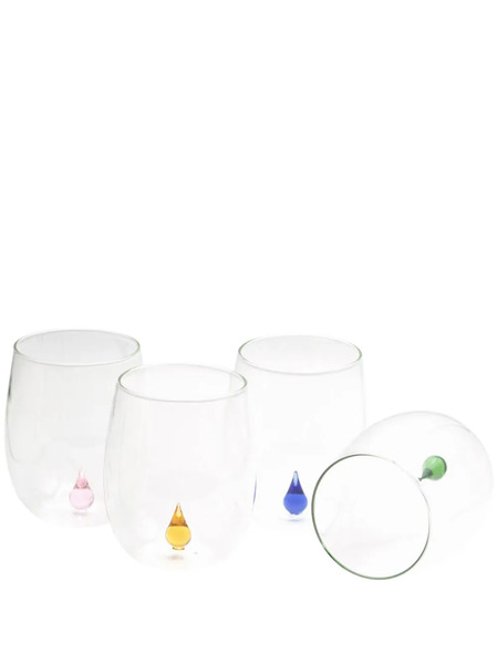  Cu I Seeyou Drop 3d-detailing Glasses (set Of Four) - Neutrals 