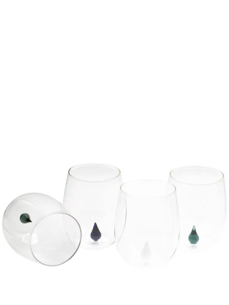  Cu I Seeyou Drop 3d-detailing Glasses (set Of Four) - Neutrals 