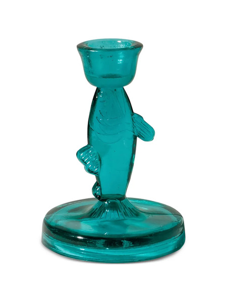  Cu I Seeyou Fish Candlestick - Blue 
