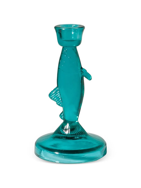  Cu I Seeyou Fish Candlestick - Blue 