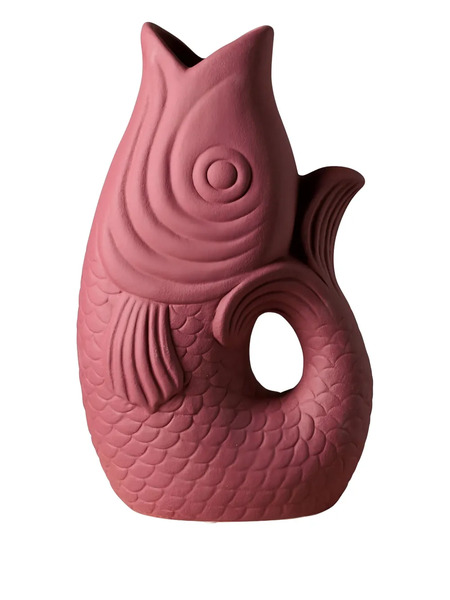  Cu I Seeyou Fish Open Mouth Vase - Pink 