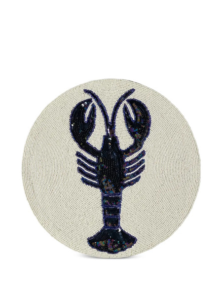  Cu I Seeyou Lobster-design Plate Mat (set Of Two) - Neutrals 