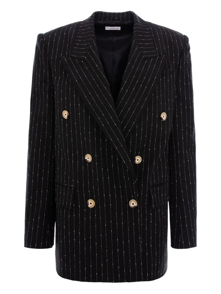  Cuanna Betty Pinstripe-pattern Double-breasted Blazer - Black 