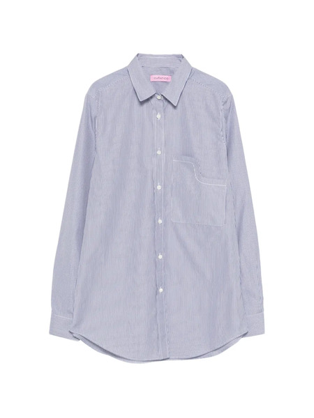  Cuantico Piera Pocket Striped Shirt - Blue 