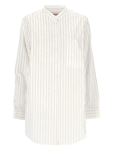  Cuantico Pinstriped Pocket Shirt - White 