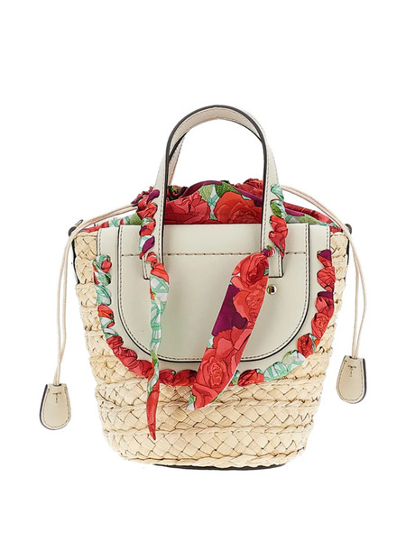  Cuba Lab Floral Print Top Handle Clutch Bag - Neutrals 