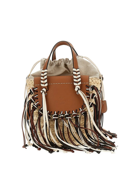  Cuba Lab Tassel Top-handle Clutch Bag - Neutrals 