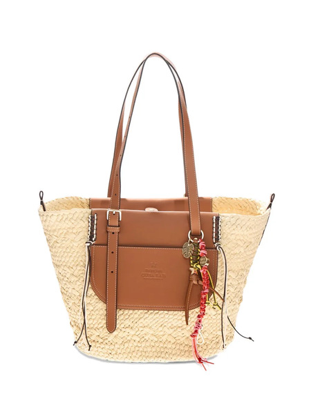  Cuba Lab Tropicana Raffia Shoulder Bag - Neutrals 
