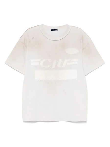  Cultura Logo-patch T-shirt - Neutrals 