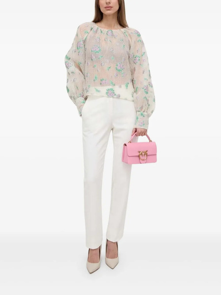  Custommade Floral-print Blouse - Neutrals 