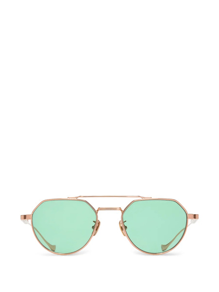  Cutler & Gross Geometric Pilot Sunglasses - Yellow 