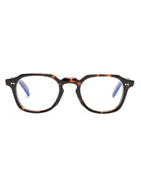  Cutler & Gross Tortoiseshell-effect Oval-frame Glasses - Brown 