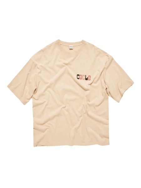  Cycle Logo-print Cotton T-shirt - Neutrals 