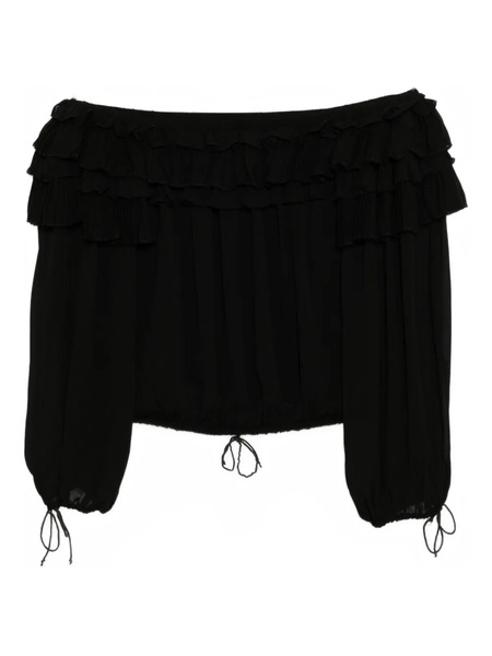  Cynthia Rowley Ruffled Blouse - Black 