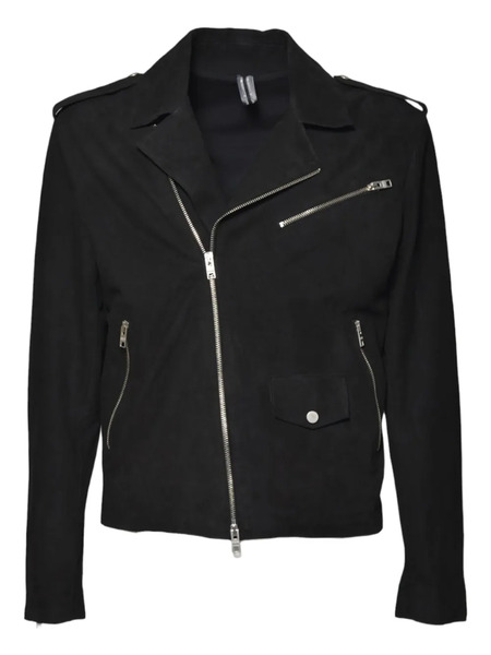 D-four Asymmetric-zip Biker Jacket - Blue 