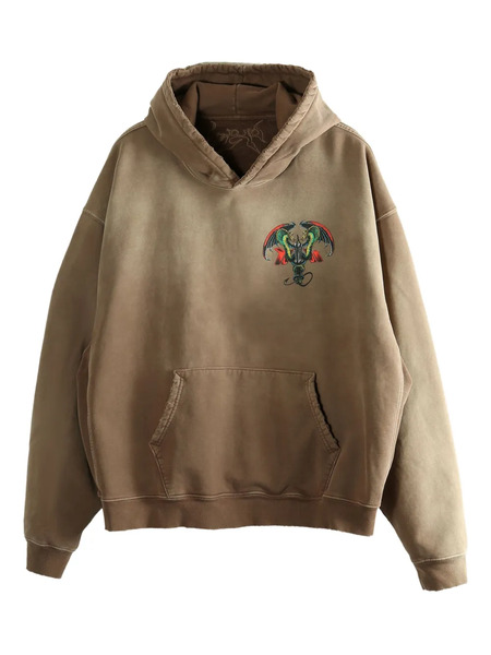  D-r-g-n Cadu 2 Graphic-print Hoodie - Brown 