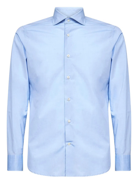  D4.0 Buttoned Long-sleeve Shirt - Blue 