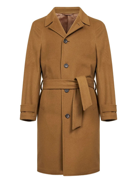  D4.0 Buttoned Raglan Sleeve Coat - Brown 