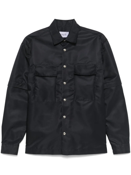  D4.0 Detachable-sleeves Shirt Jacket - Blue 