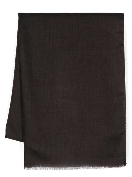  D4.0 Frayed Scarf - Brown 