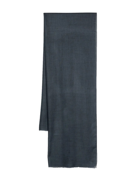  D4.0 Fringed Scarf - Blue 
