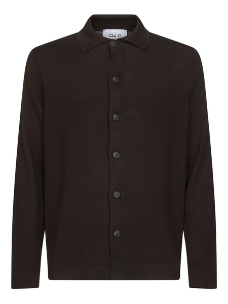  D4.0 Polo-collar Button Shirt - Brown 