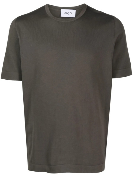  D4.0 Short-sleeved Fine-ribbed T-shirt - Brown 