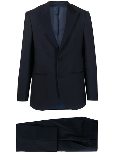  D4.0 Single-breasted Wool Suit - Blue 
