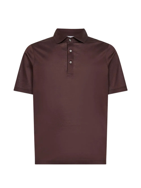  D4.0 Three-button Polo Shirt - Brown 