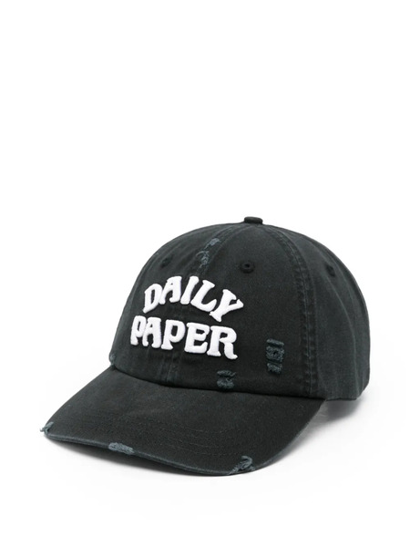  Daily Paper Stack Arch Distressed Cap - Black 