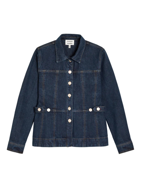  Damson Madder Button Raw Wash Shirt - Blue 