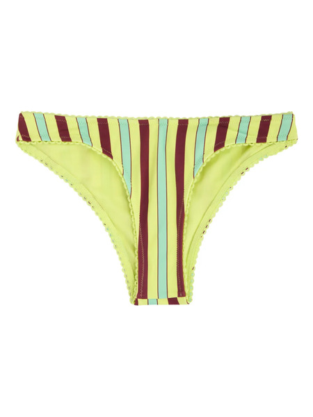  Damson Madder Striped Bikini Bottom - Yellow 