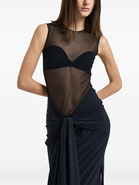  Danamé Catherine Split-detail Maxi Dress - Black 