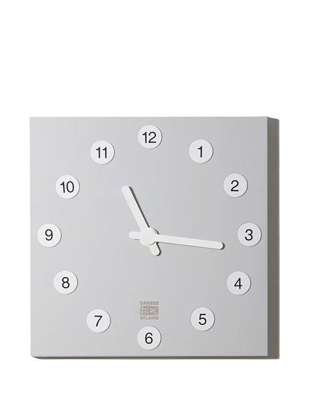  Danese Milano Oramai Square Clock - Grey 