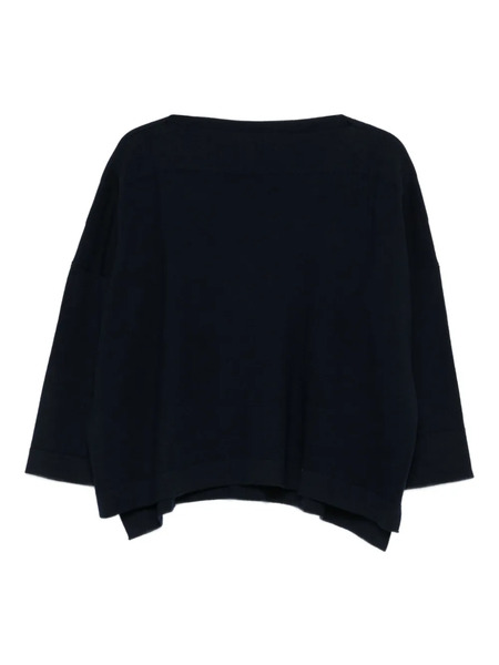  Daniela Gregis Boat-neck Wool Sweater - Blue 
