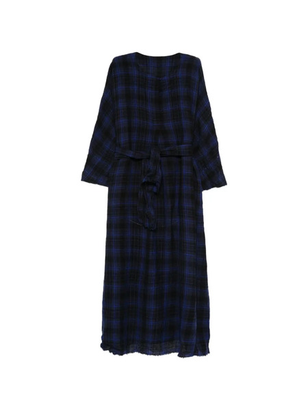  Daniela Gregis Checked Belted Dress - Black 