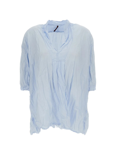  Daniela Gregis Kora Crinkled-cotton Shirt - Blue 