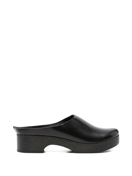  Daniela Gregis Leather Mules - Black 