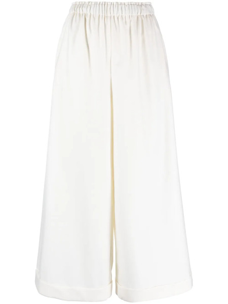  Daniela Gregis Wide-leg Wool Trousers - White 