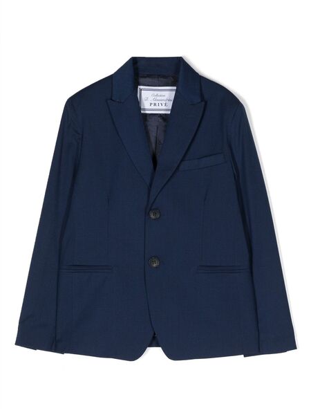  Daniele Alessandrini Peak-lapel Single-breasted Blazer - Blue 